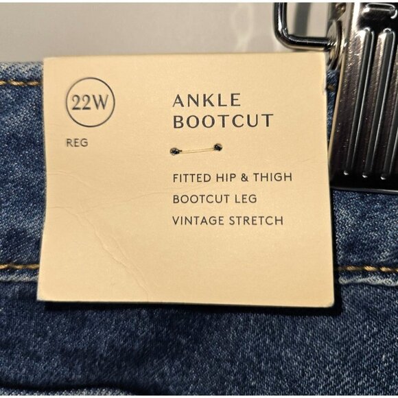 Universal Thread Jeans Women Sz 22 Ankle Bootcut Vintage Stretch High Rise NEW - Picture 12 of 16